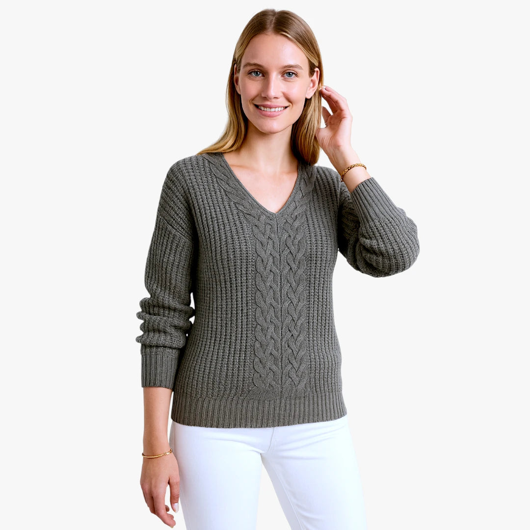 Miles & Luna Scandinavian Knitted Sweater for Women