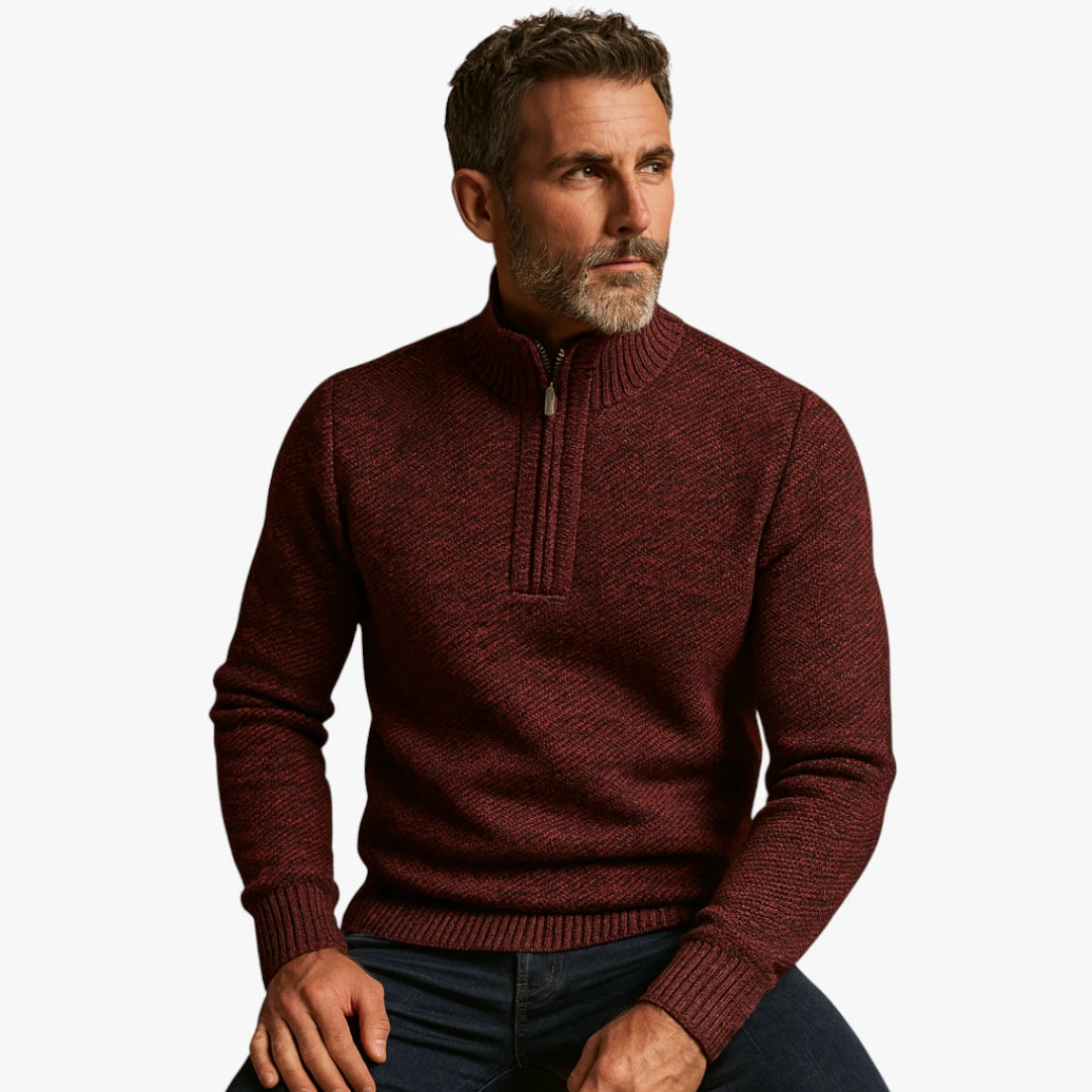 Miles & Luna Lightweight Timeless Sweater with Breathable Comfort for Men