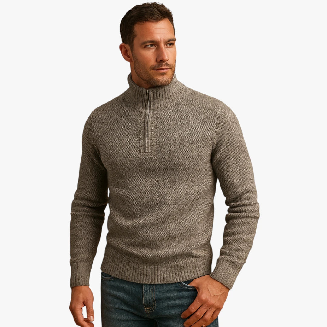 Miles & Luna Lightweight Timeless Sweater with Breathable Comfort for Men