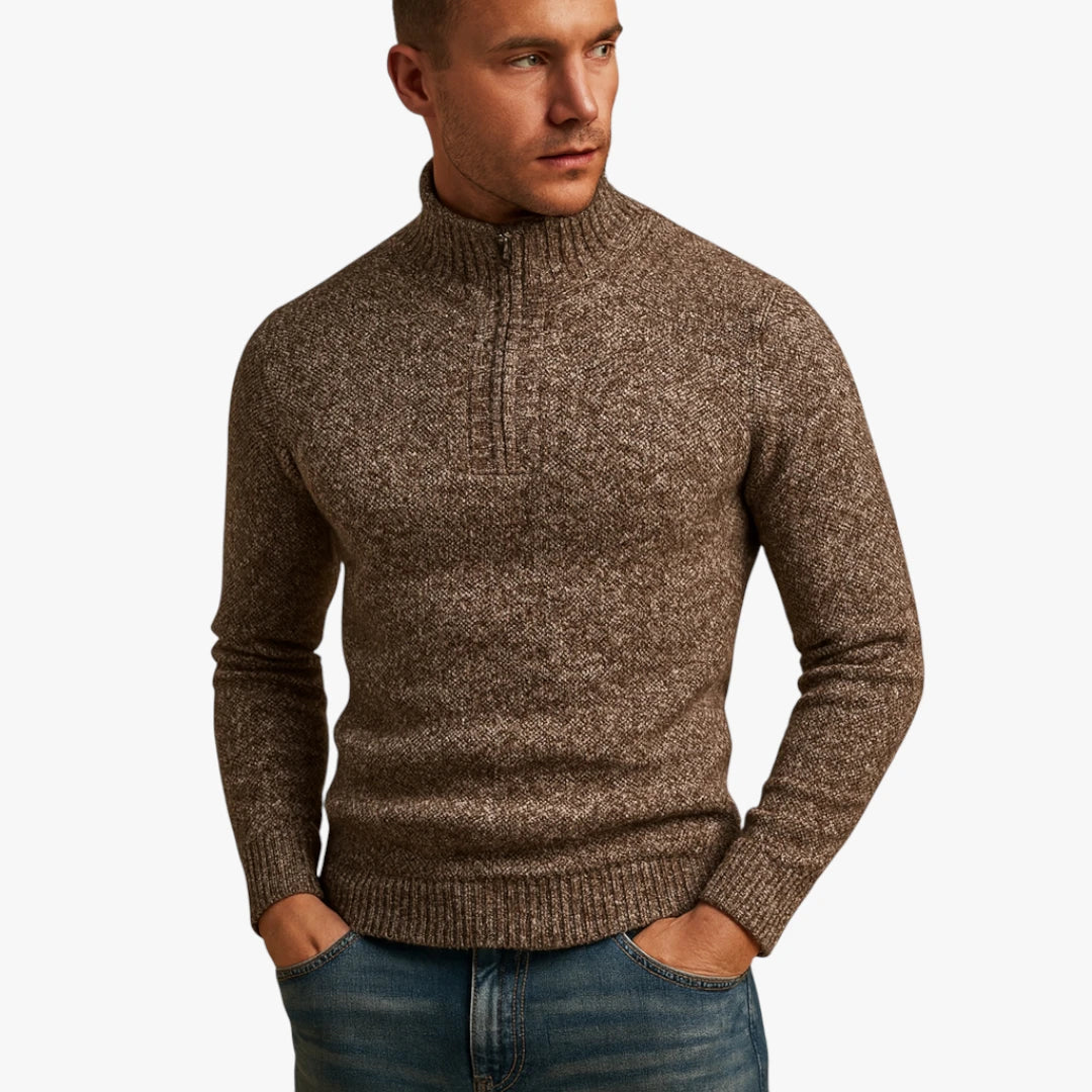 Miles & Luna Lightweight Timeless Sweater with Breathable Comfort for Men