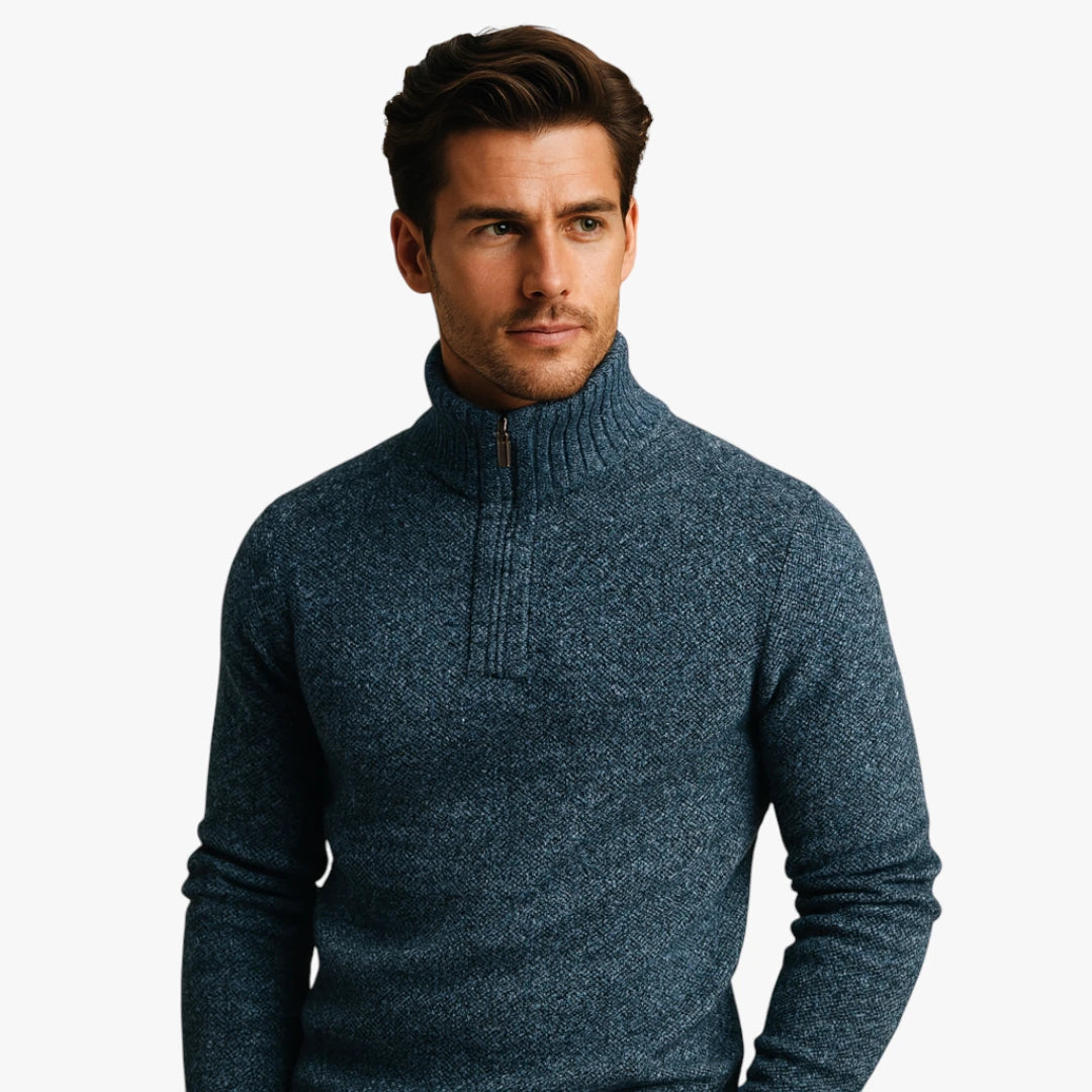 Miles & Luna Lightweight Timeless Sweater with Breathable Comfort for Men