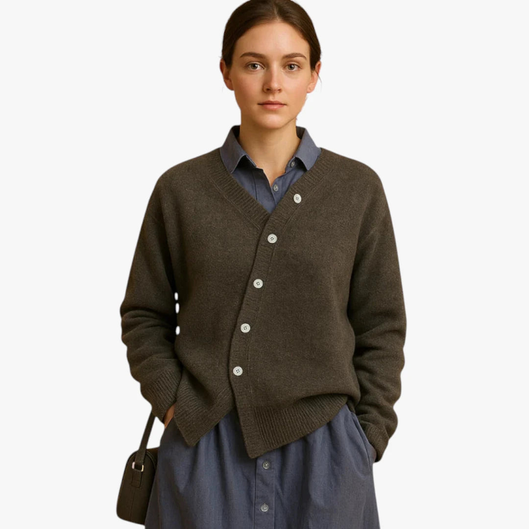 Miles & Luna Wool Sweater With Knitted Look For Women