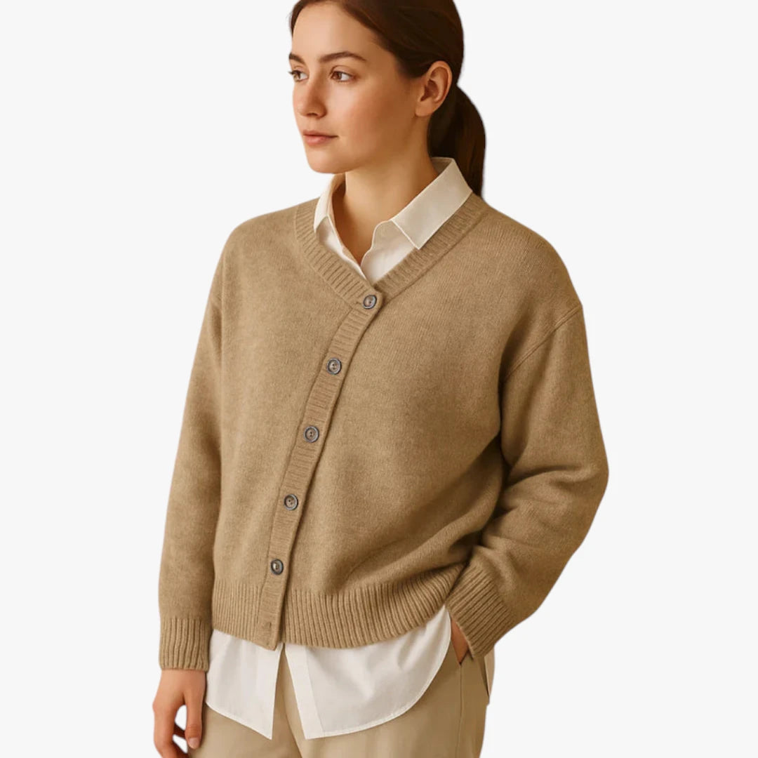 Miles & Luna Wool Sweater With Knitted Look For Women