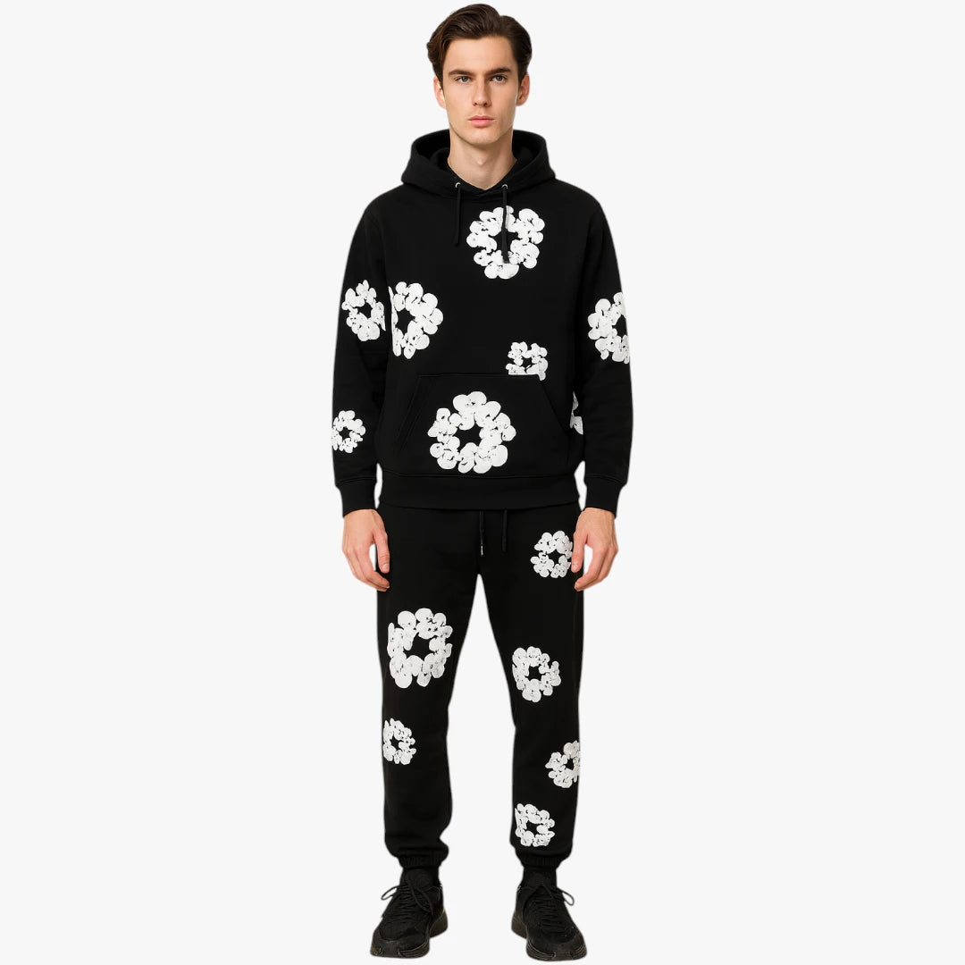 Miles & Luna The Cotton Wreath Hoodie and Jogger Set - Unisex