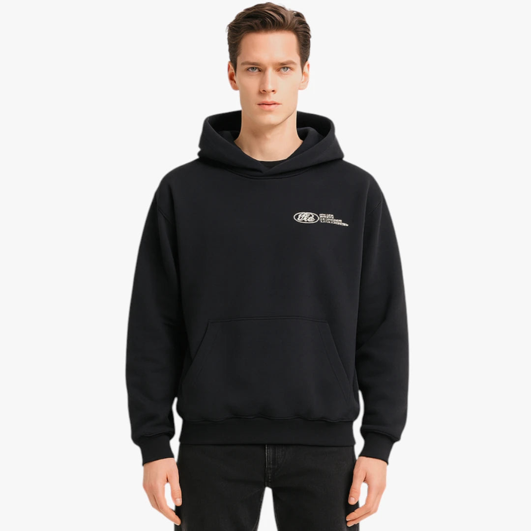 Miles & Luna Unisex Oversized Graphic Hoodie for Effortless Street Vibes