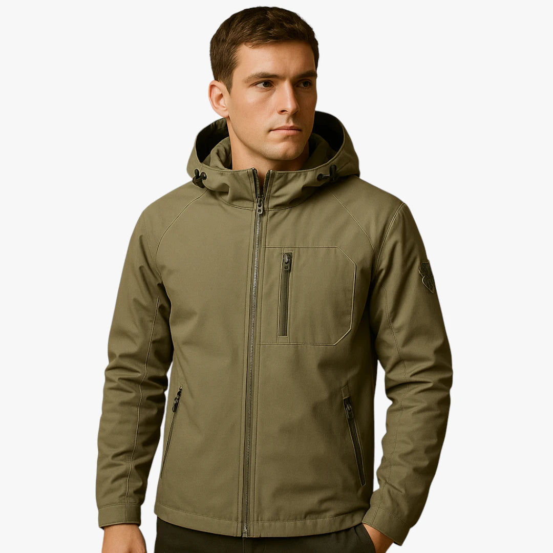 Miles & Luna Waterproof Lightweight Windbreaker Jacket for Men