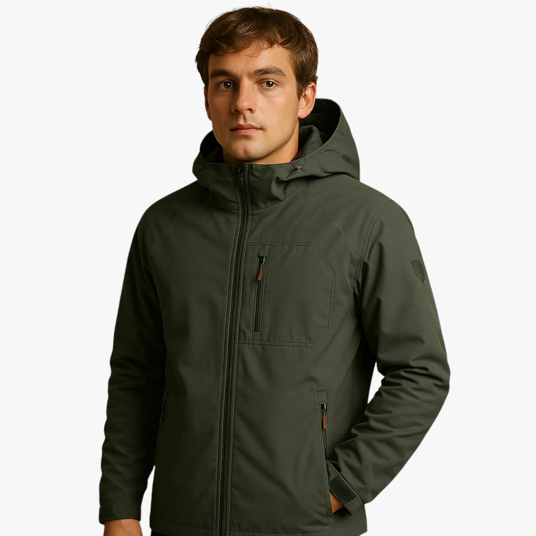 Miles & Luna Waterproof Lightweight Windbreaker Jacket for Men