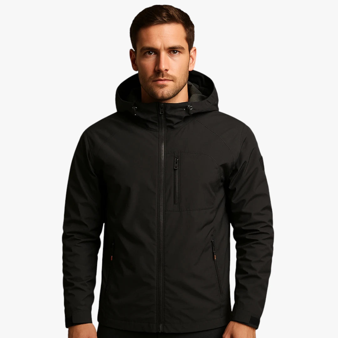 Miles & Luna Waterproof Lightweight Windbreaker Jacket for Men