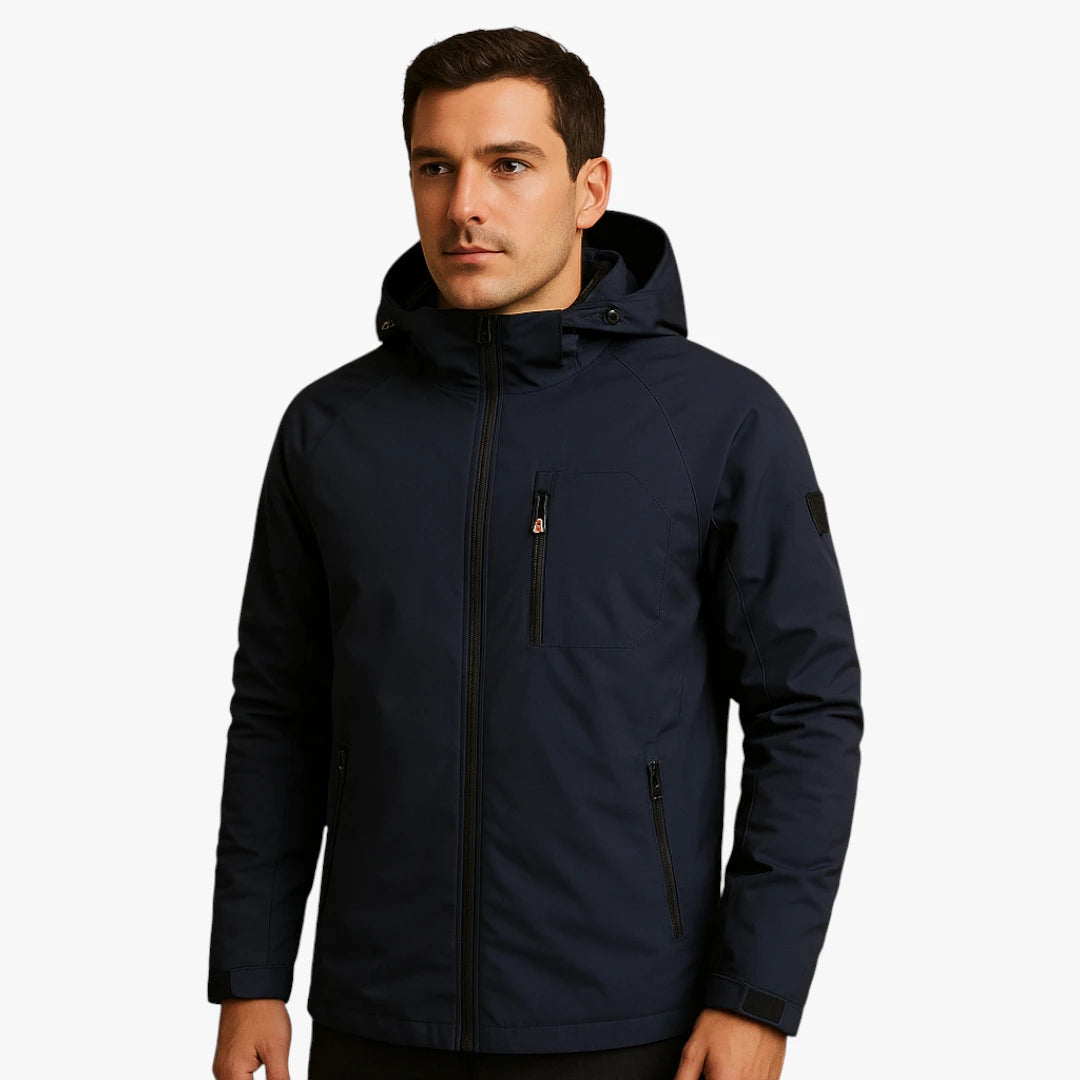 Miles & Luna Waterproof Lightweight Windbreaker Jacket for Men