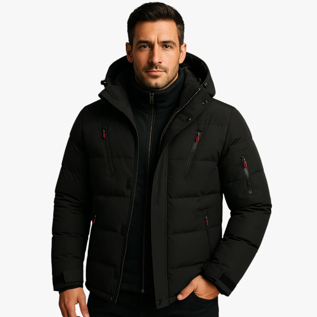 Miles & Luna Waterproof Winter Jacket with Warm Lining for Men