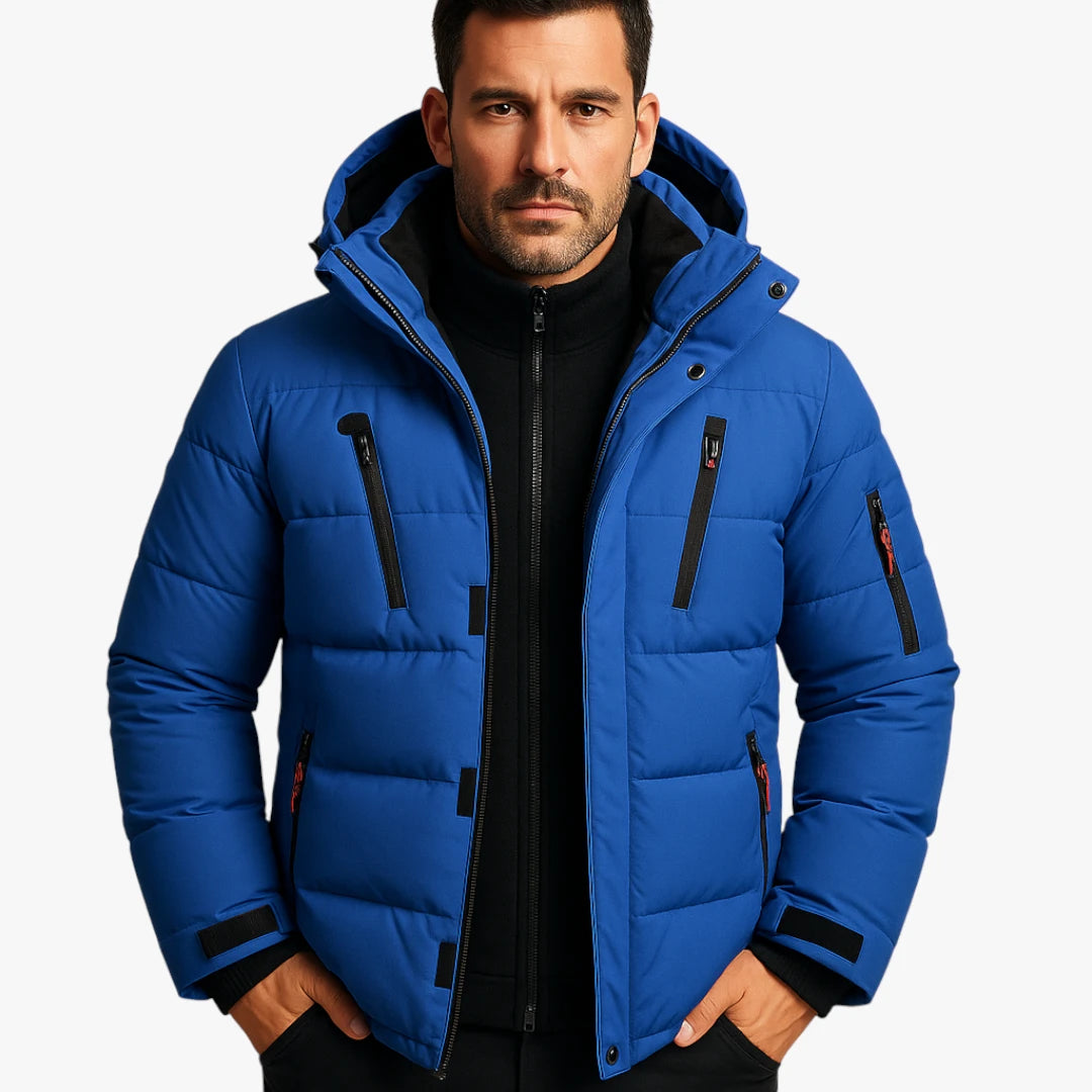 Miles & Luna Waterproof Winter Jacket with Warm Lining for Men