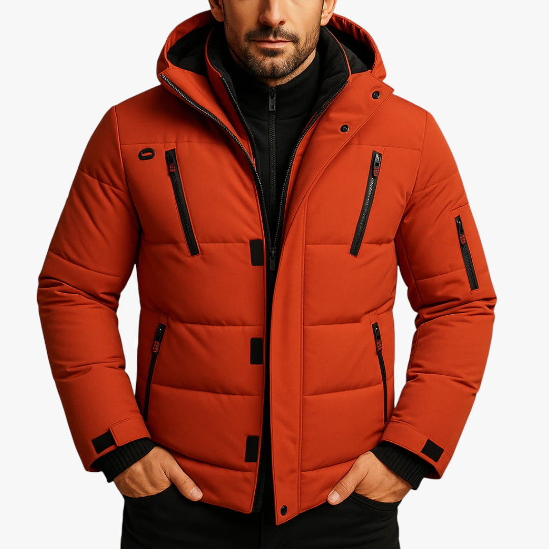 Miles & Luna Waterproof Winter Jacket with Warm Lining for Men
