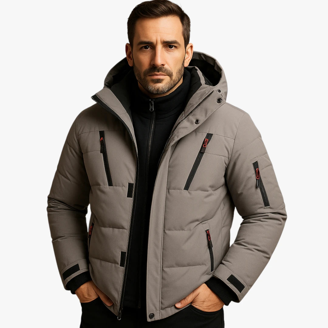 Miles & Luna Waterproof Winter Jacket with Warm Lining for Men